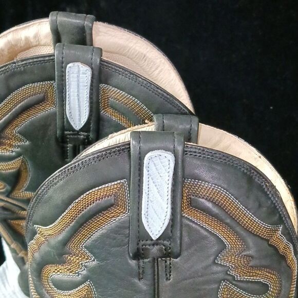 Blue And Black Rare New Mens Cowboy Boots. main image 4